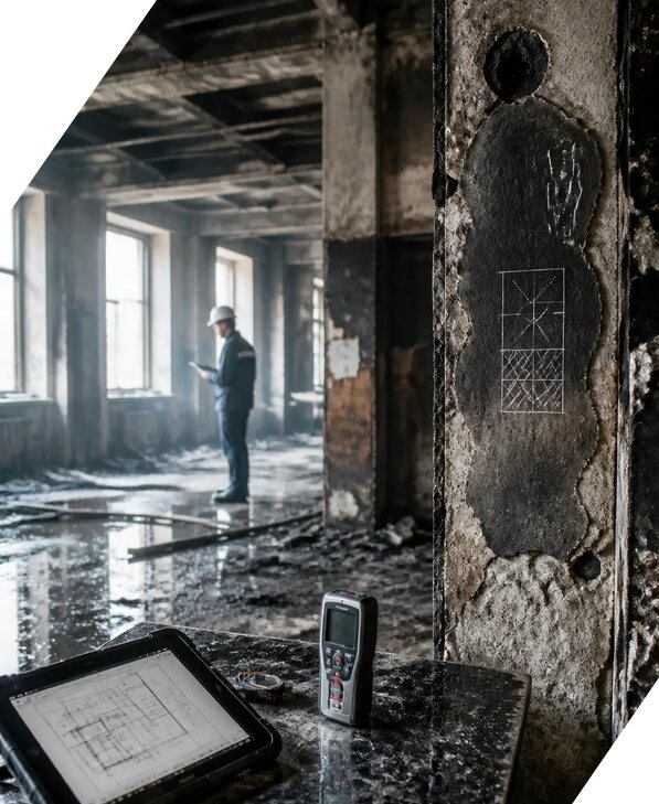 Обследование зданий после пожара в Апатитах от 15558 р. | ЭкспертизаРоссия