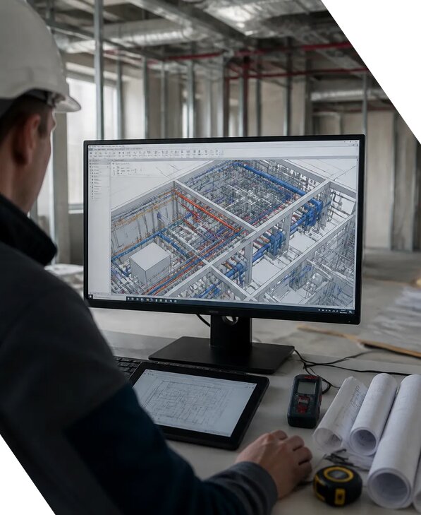 Создание BIM модели инженерных сетей для объектов в Апатитах